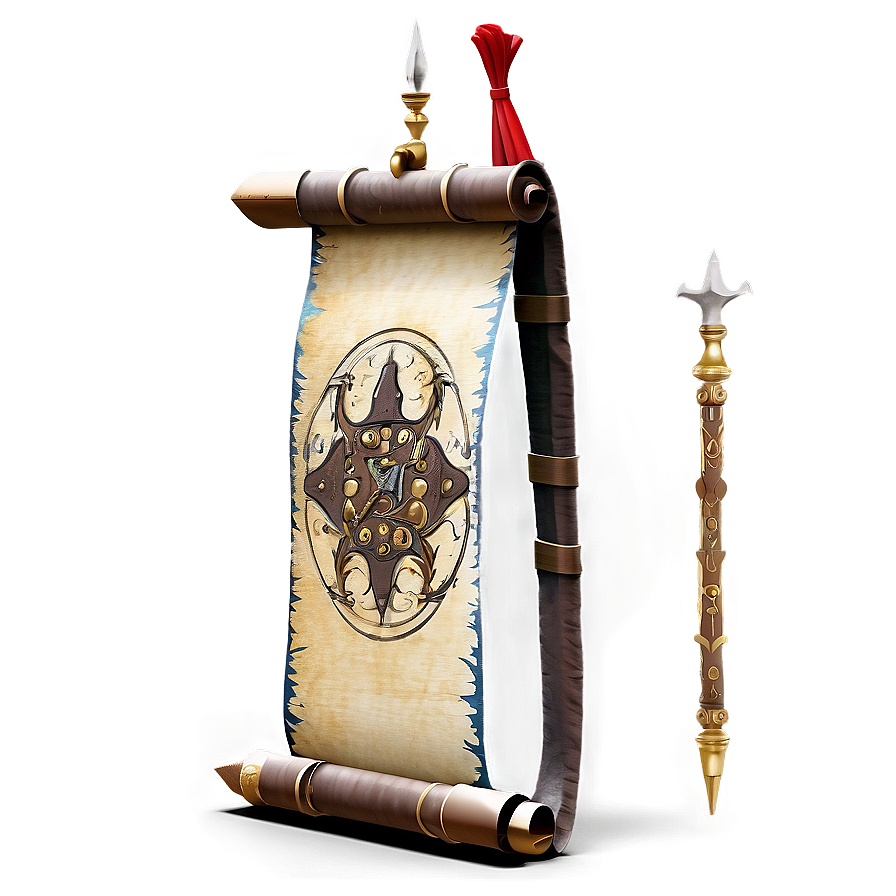 Medieval Battle Scroll Png Rln PNG image