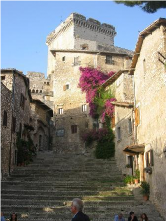 Medieval_ Castle_ Overlooking_ Stone_ Stairway PNG image