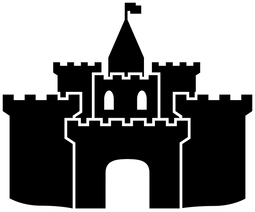 Medieval Castle Silhouette PNG image