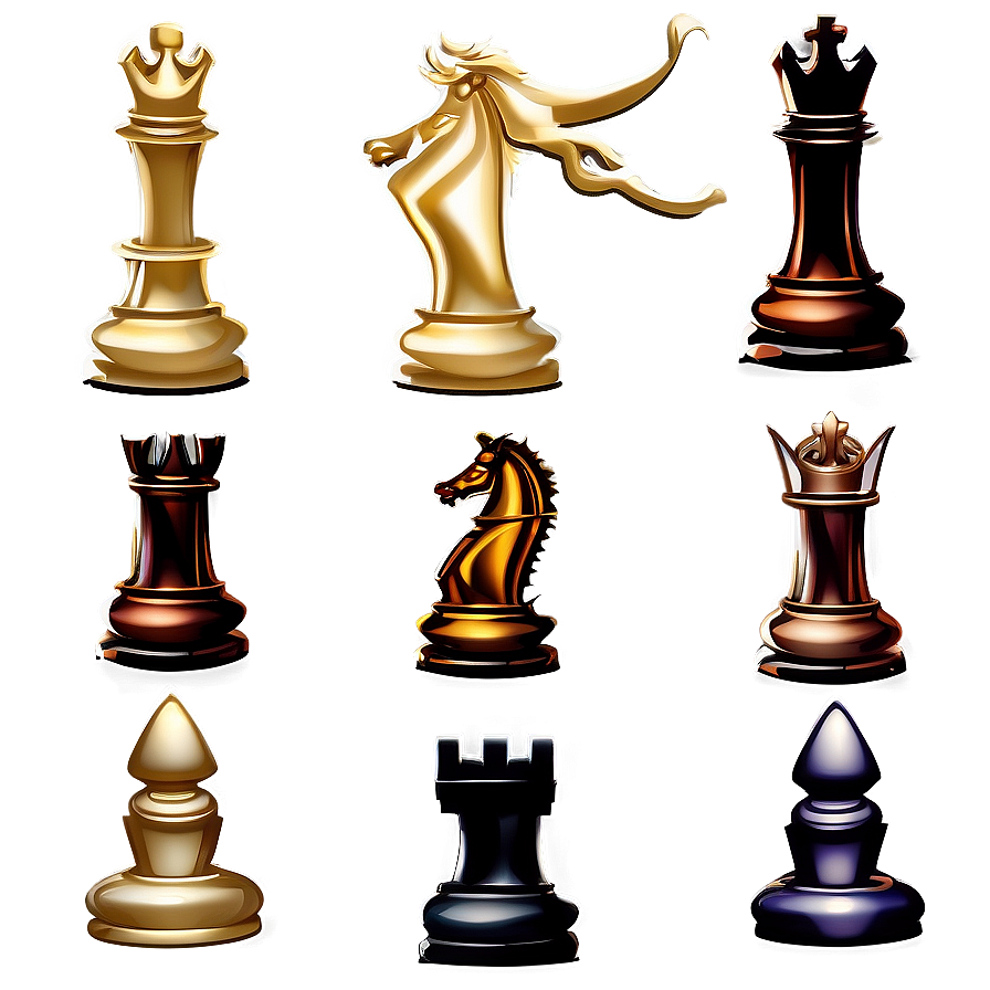 Medieval Chess Pieces Style Png 2 PNG image