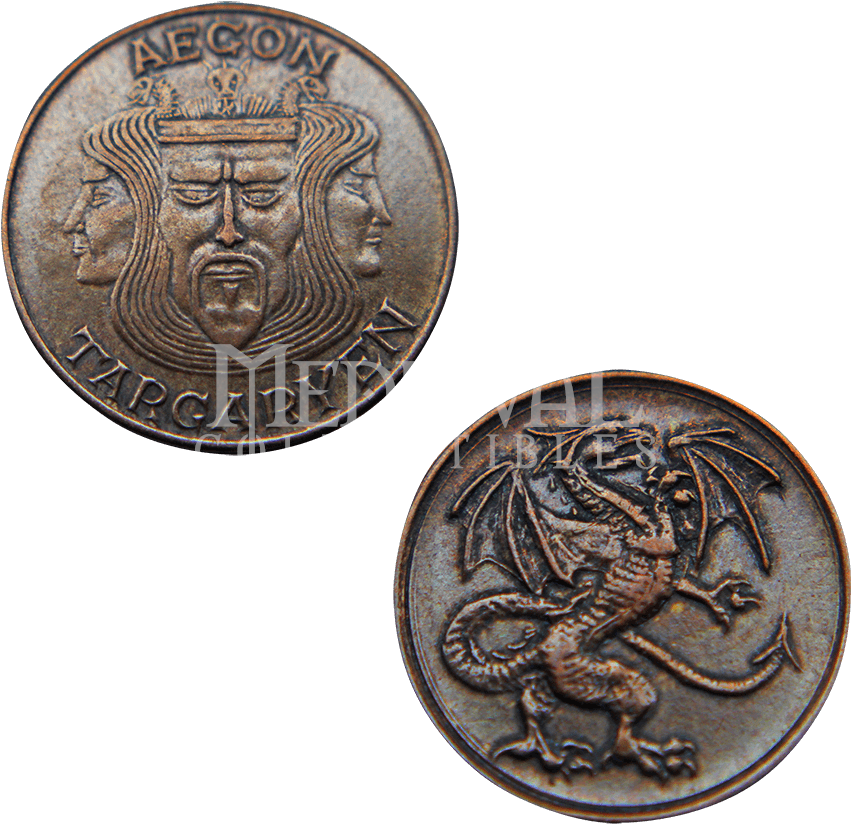 Medieval Inspired Copper Coins PNG image