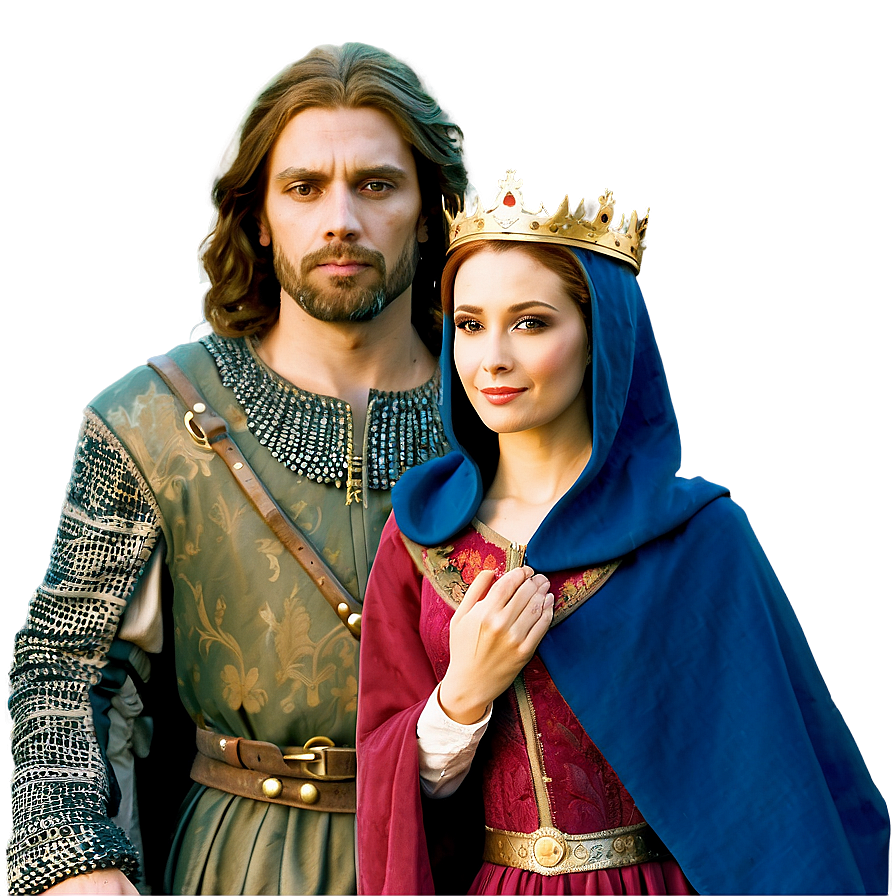 Medieval King And Queen Png 16 PNG image