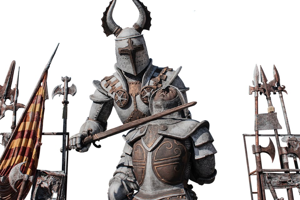 Medieval Knight Armorand Weapons PNG image