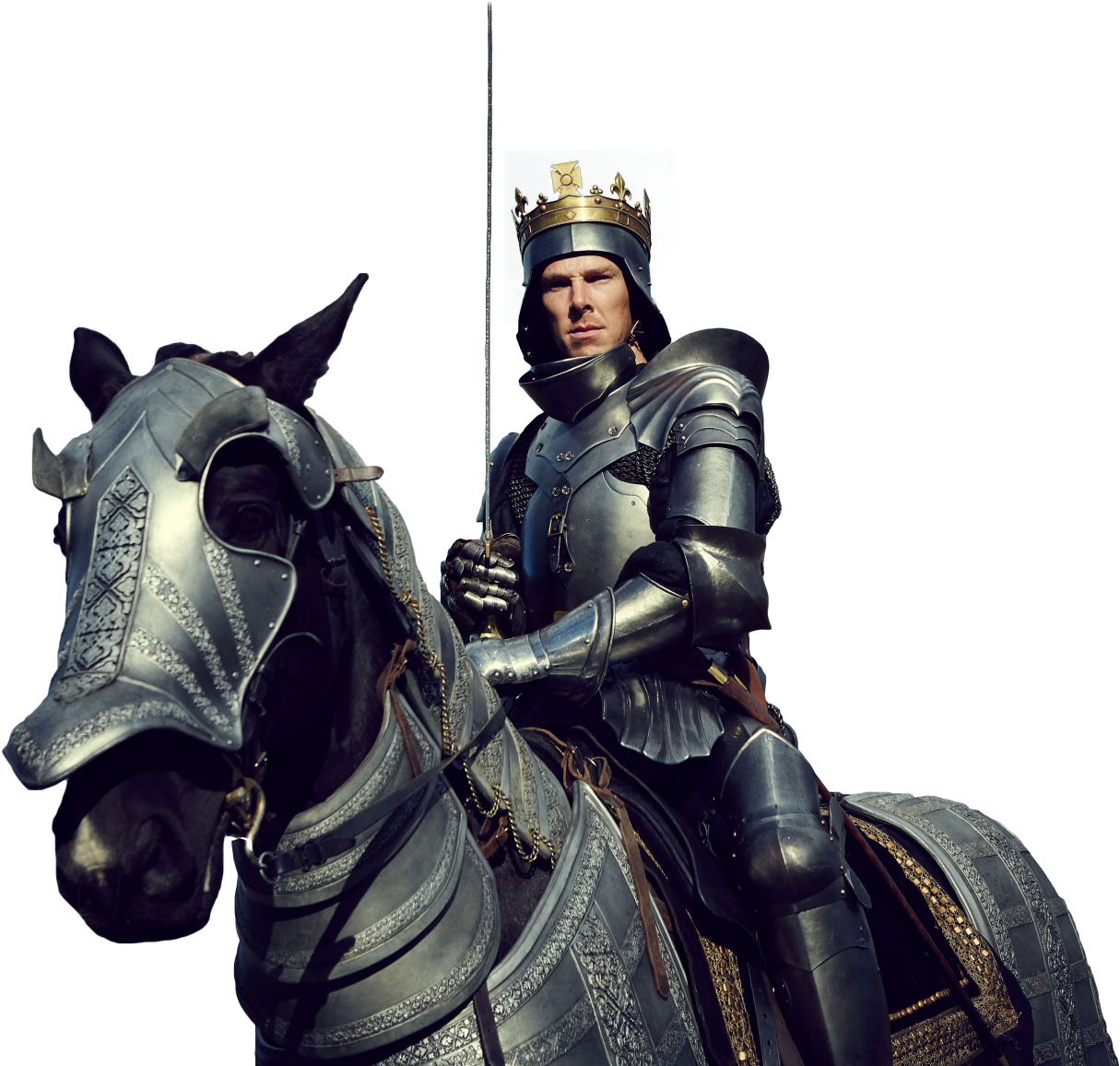 Medieval Knighton Horseback PNG image