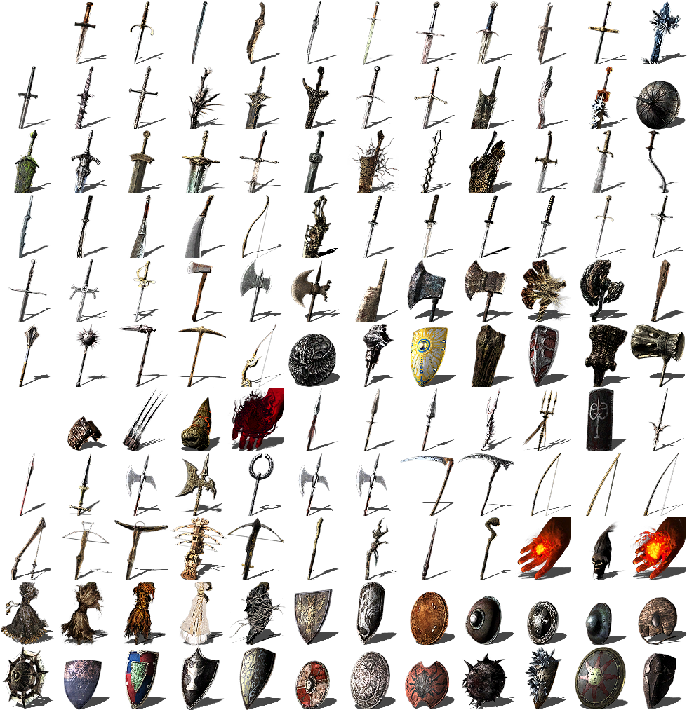 Medieval Weaponsand Shields Collection PNG image