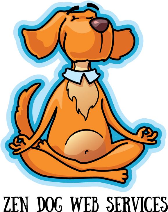 Meditating Cartoon Dog PNG image