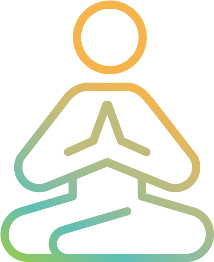 Meditative Icon Silhouette PNG image