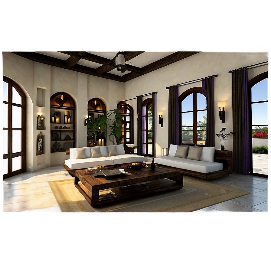 Mediterranean Living Room Png 95 PNG image