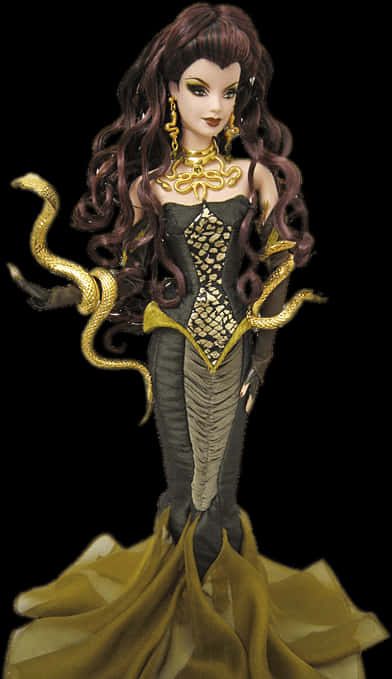 Medusa Barbie Doll PNG image