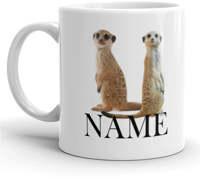Meerkat Personalized Mug Design PNG image