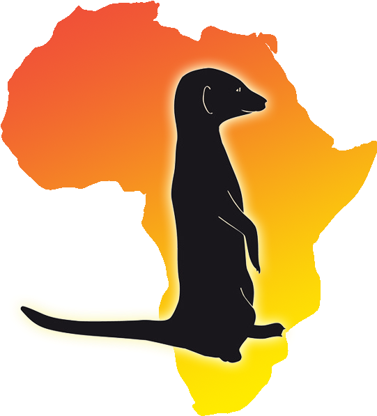 Meerkat Silhouette African Sunset PNG image