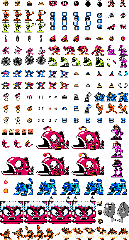 Mega Man Sprite Collection PNG image