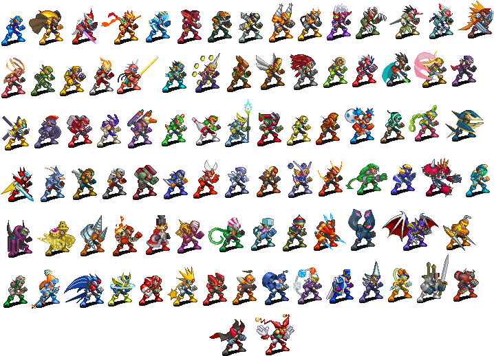 Mega_ Man_ Sprite_ Collection PNG image