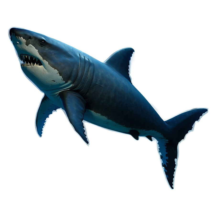 Megalodon Swimming Silhouette Png Nlk PNG image