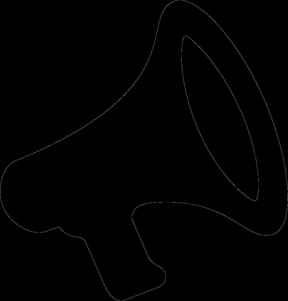 Megaphone Outline Graphic PNG image
