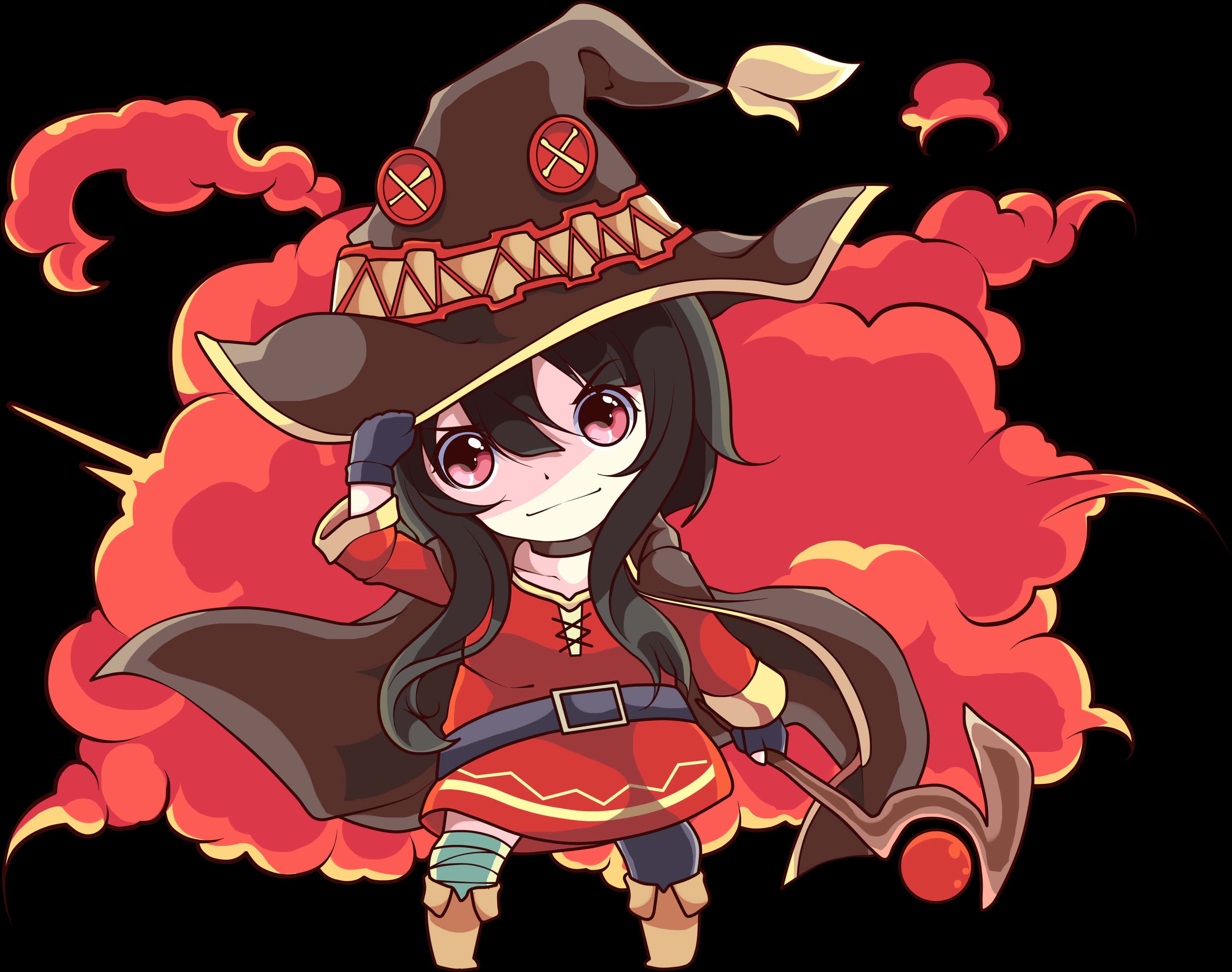 Megumin Anime Explosion Magic PNG image