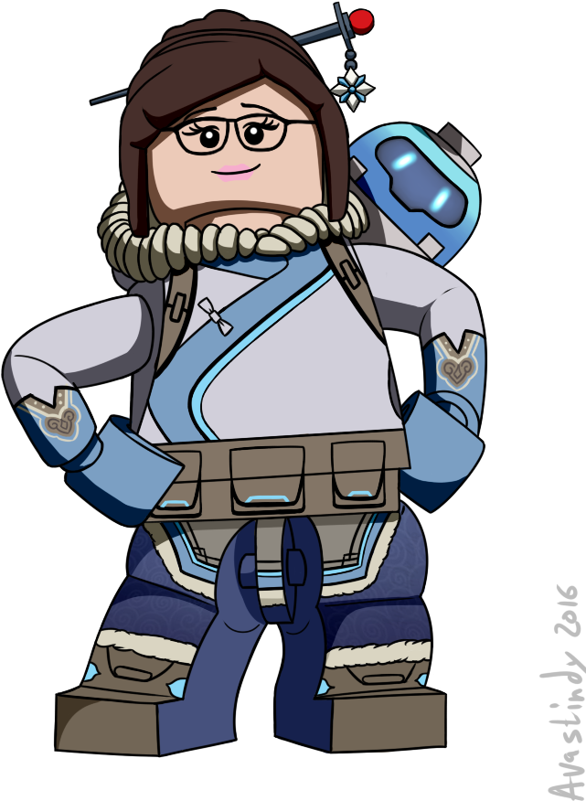 Mei Overwatch Animated Character PNG image