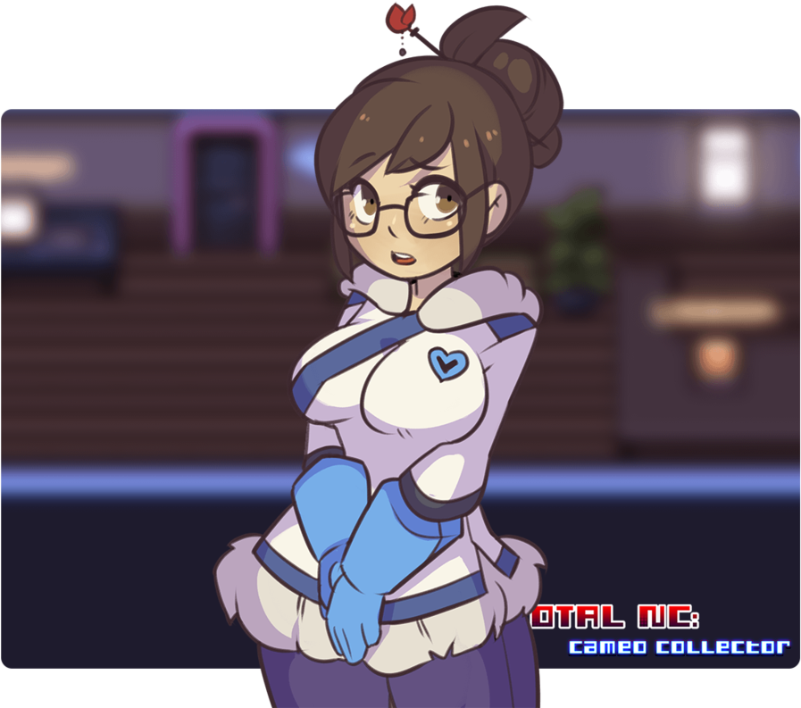 Mei Overwatch Anime Style Artwork PNG image