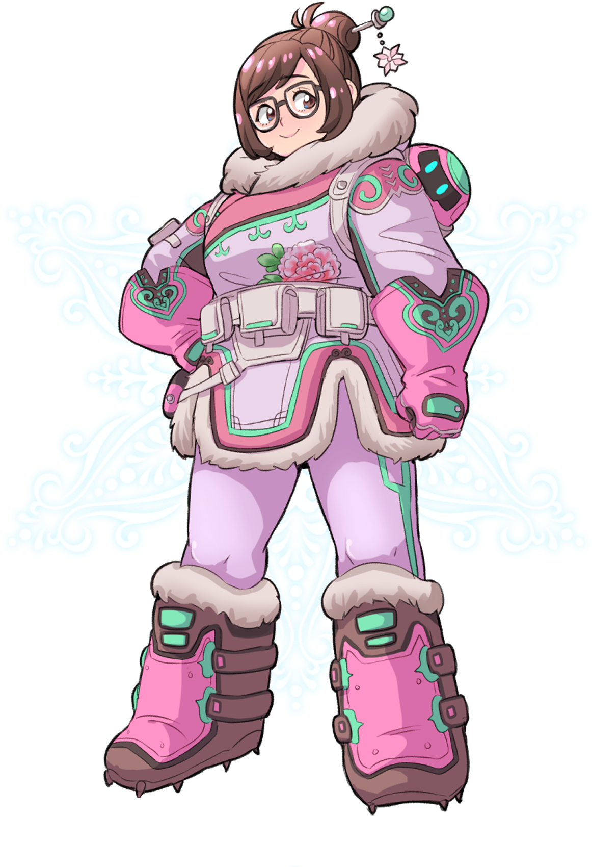 Mei Overwatch Character Art PNG image