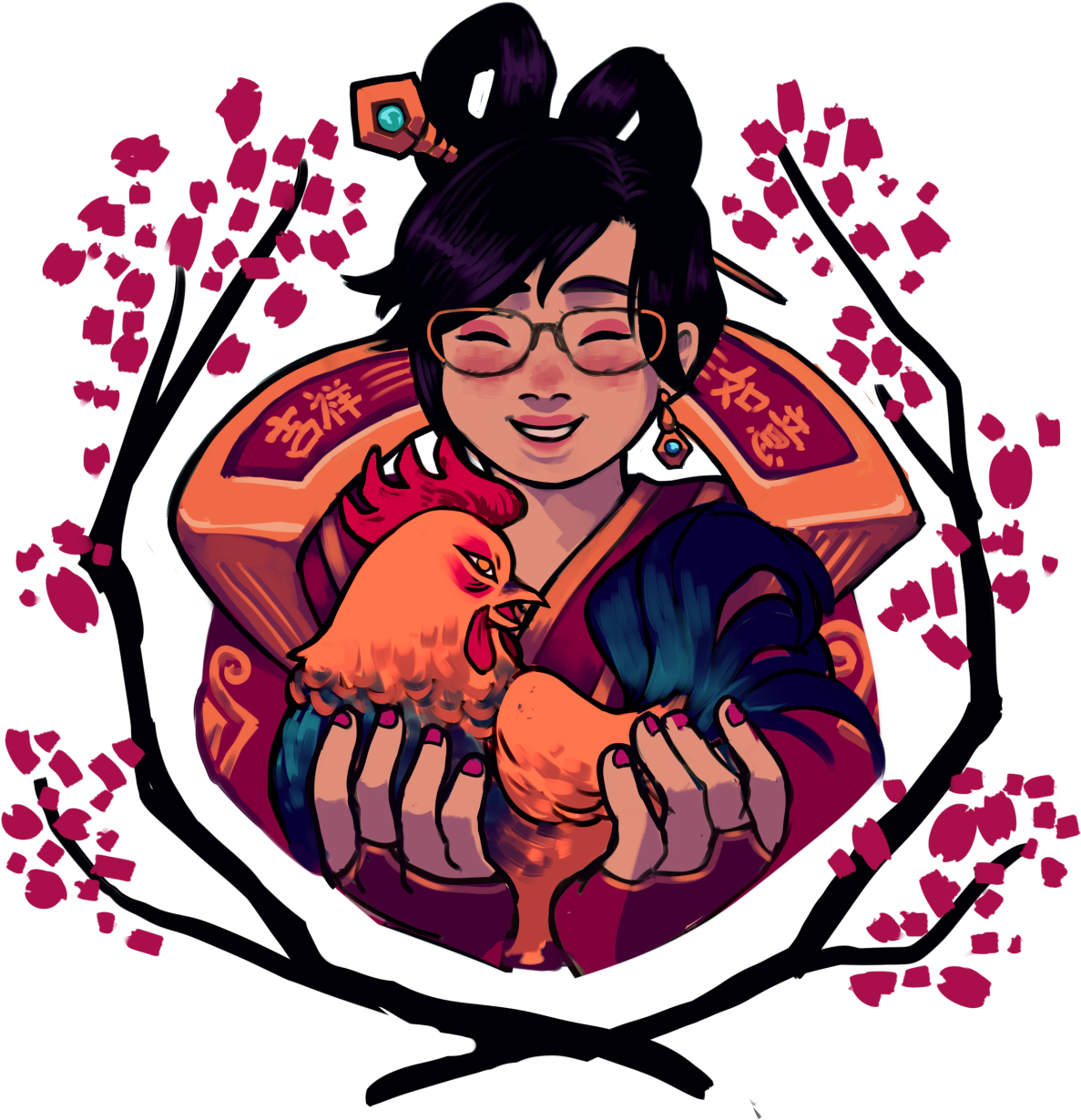Mei Overwatch Chinese New Year Celebration PNG image