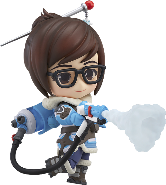 Mei Overwatch Figure Action Pose PNG image
