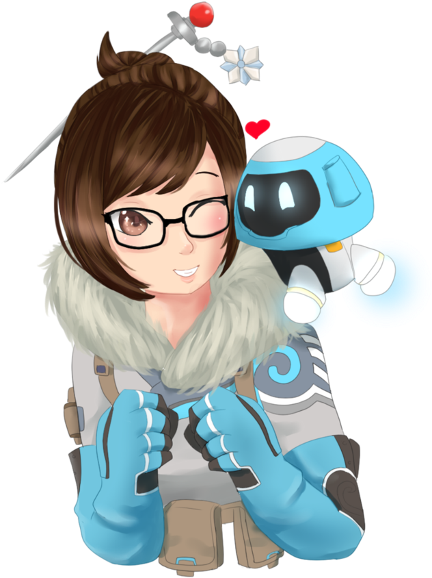 Meiand Snowball Overwatch Fanart PNG image