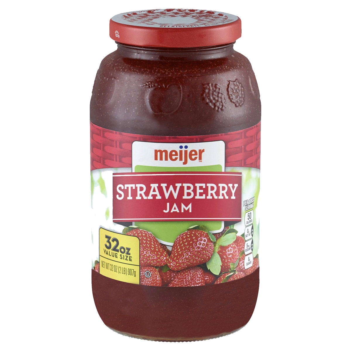 Meijer Strawberry Jam32oz PNG image