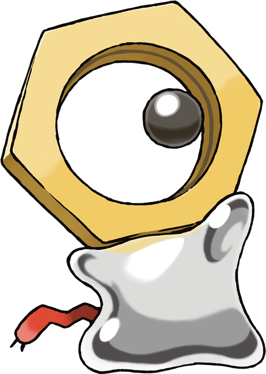 Meltan Pokemon Artwork PNG image