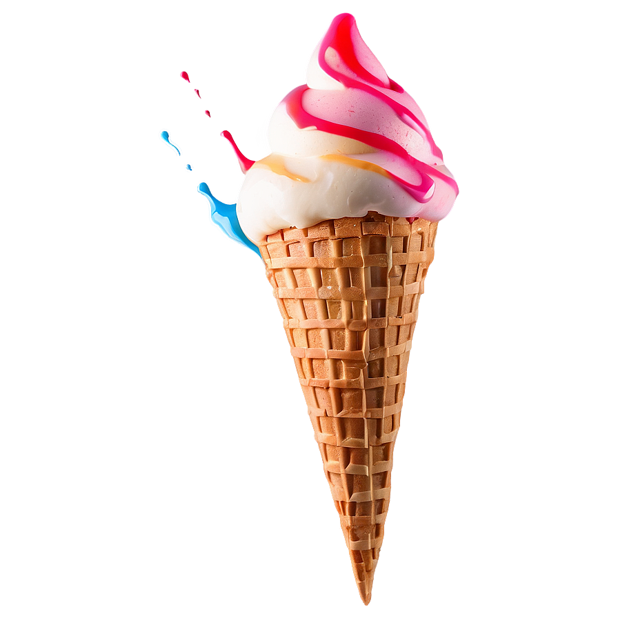 Melting Ice Cream Cone Png 62 PNG image