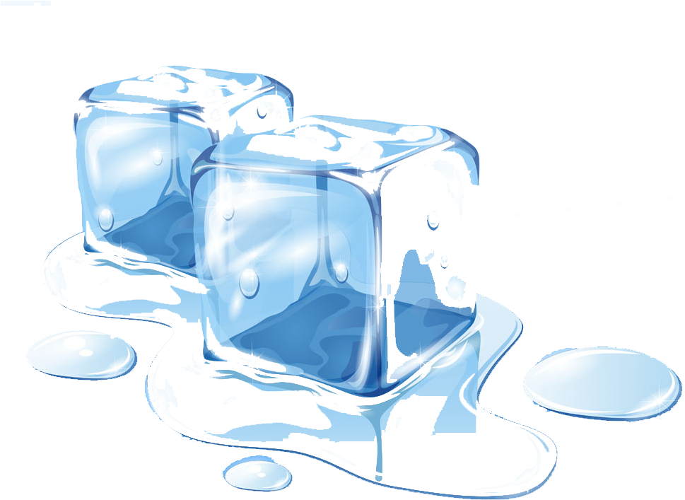 Melting Ice Cubes Graphic PNG image