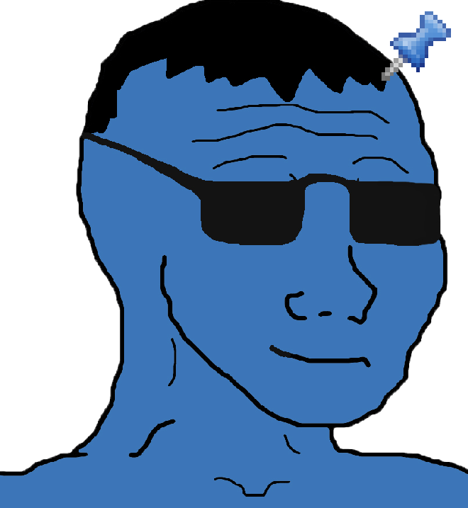 Meme Man Cool Expression Sunglasses PNG image