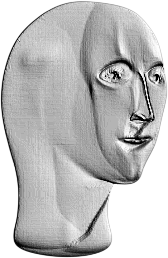 Meme Man Head3 D Render.png PNG image