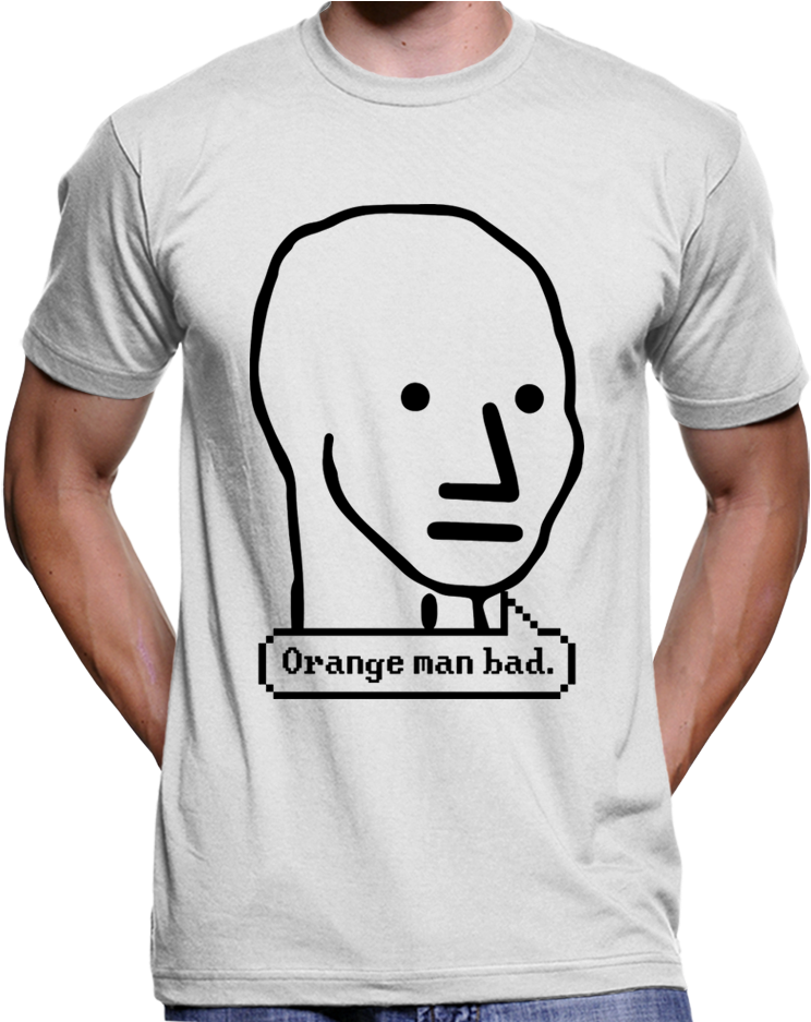 Meme Man Orange Man Bad Shirt PNG image