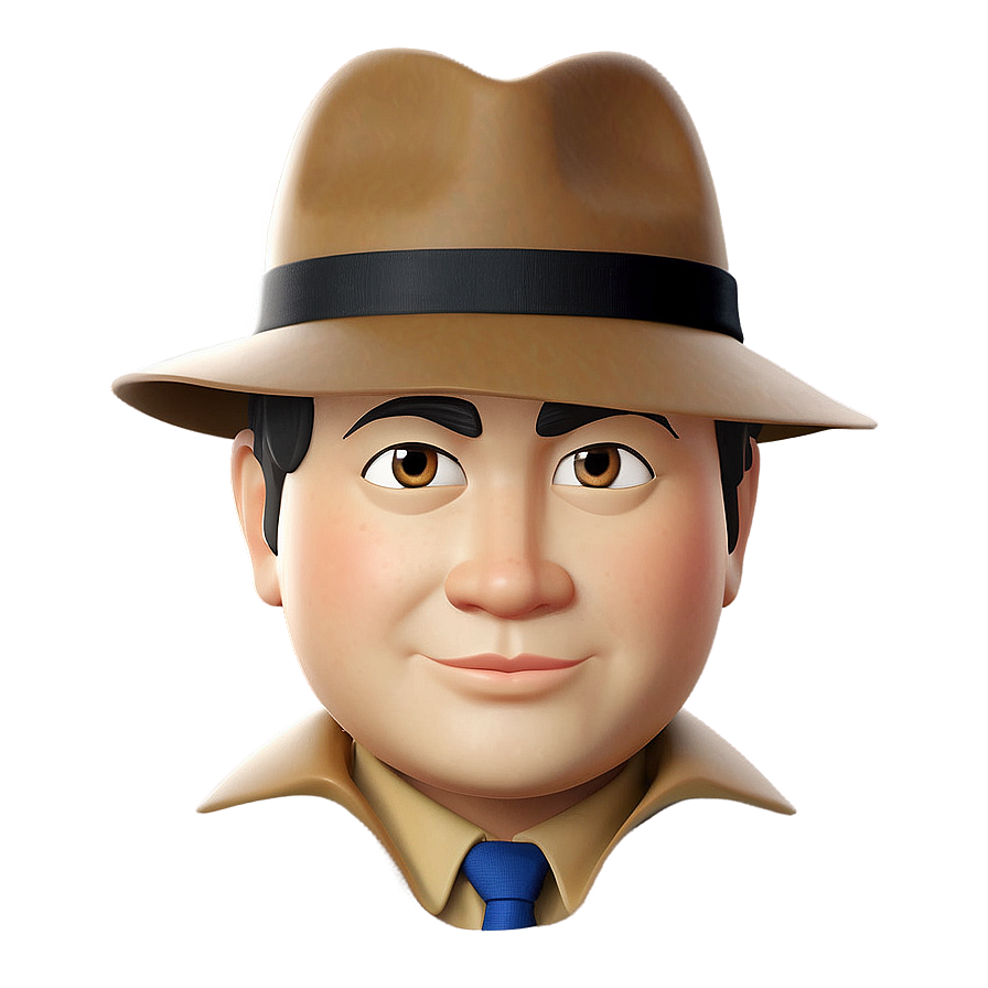 Memoji In Detective Hat Png Fhx4 PNG image