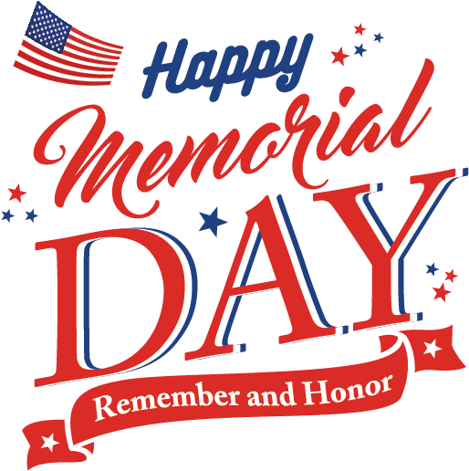Memorial Day Celebration Graphic PNG image