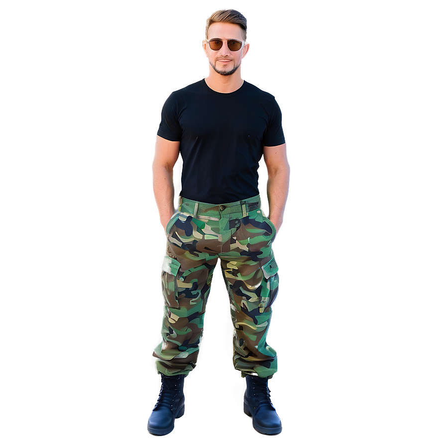 Men's Cargo Pants Png Csr PNG image