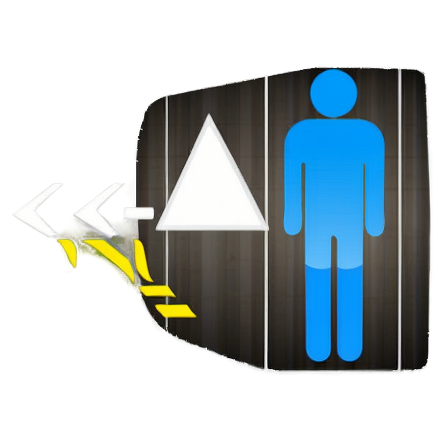 Men's Restroom Sign Png Bdj PNG image