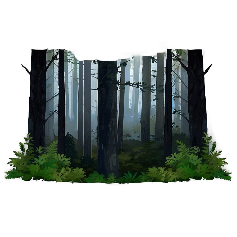 Menacing Dark Forest Png 06252024 PNG image