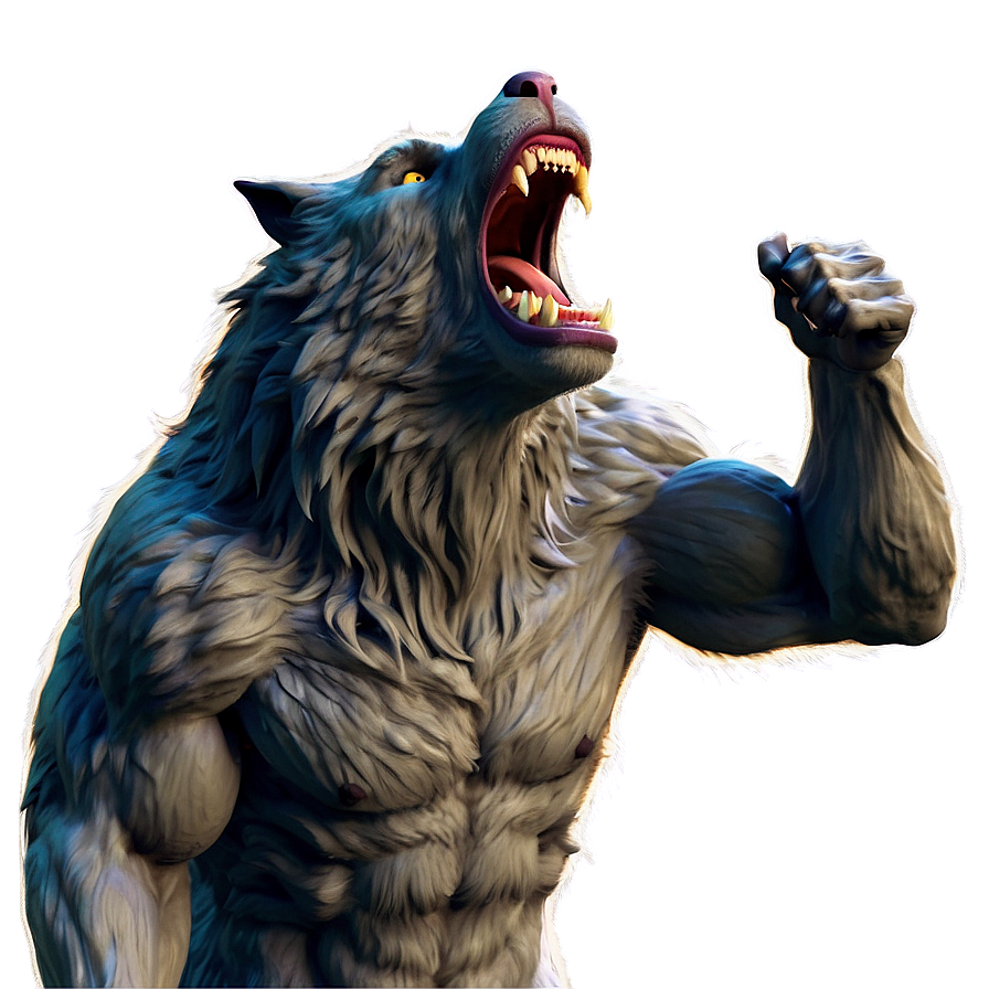 Menacing Werewolf Howl Png Hso40 PNG image