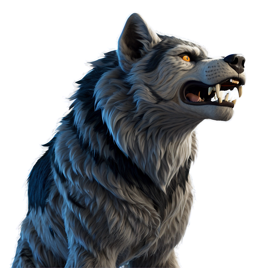 Menacing Werewolf Howl Png Qqt PNG image