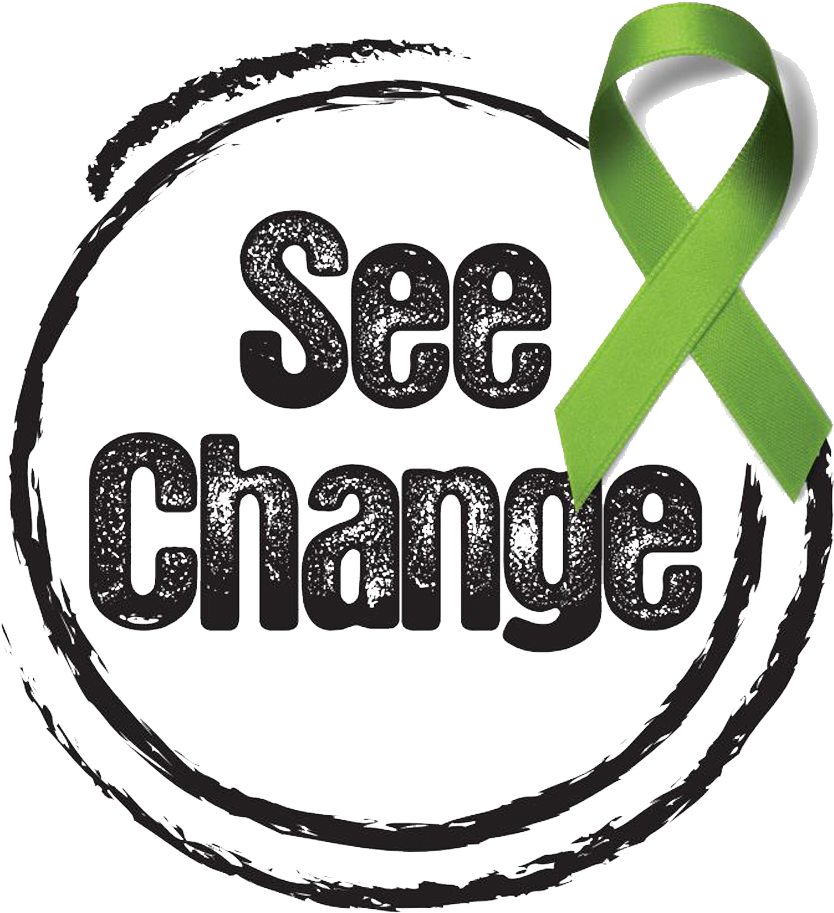 Mental Health Awareness Ribbon Logo PNG image