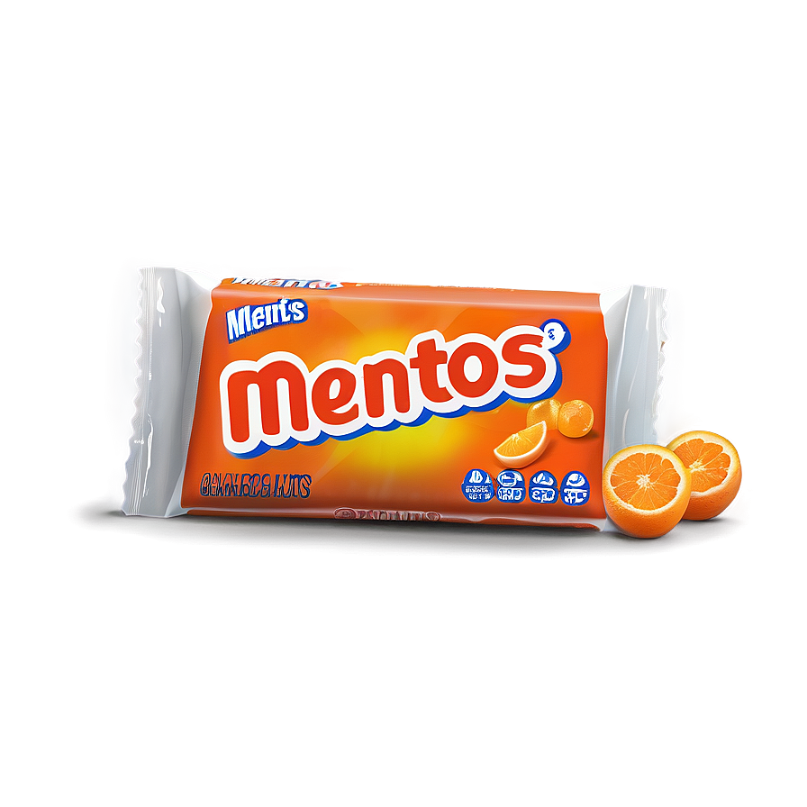 Mentos Juicy Orange Mints Png 06252024 PNG image