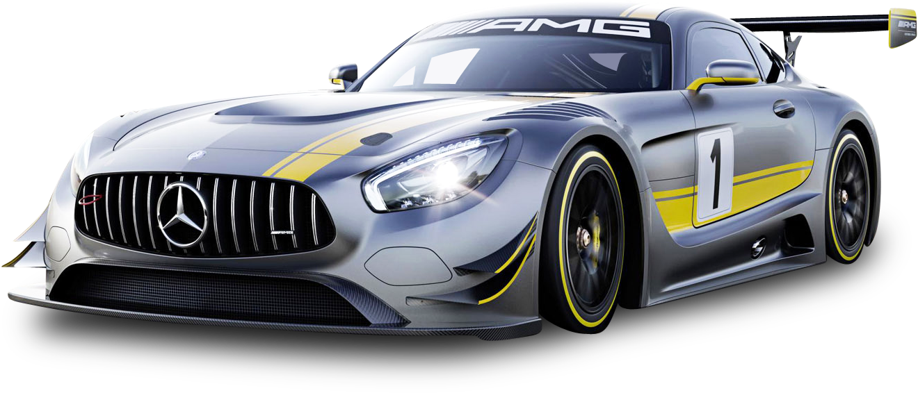 Mercedes A M G G T3 Racecar Side View PNG image