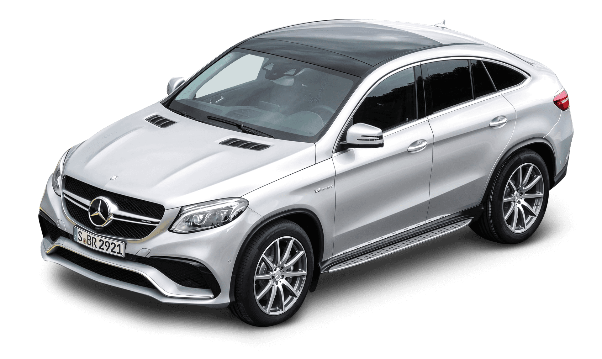 Mercedes Benz G L E Coupe Silver PNG image