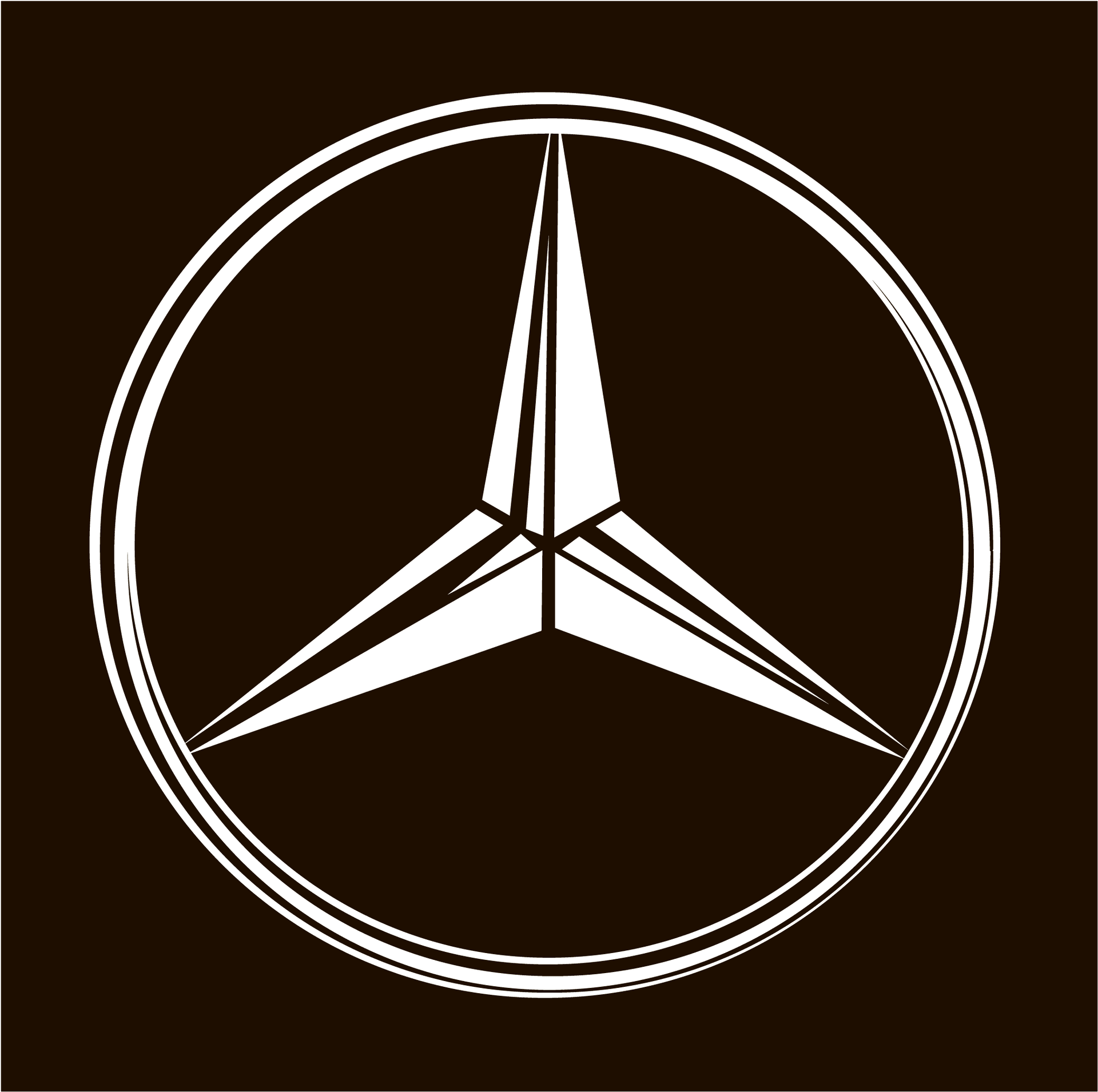 Mercedes Benz Logo Silhouette PNG image