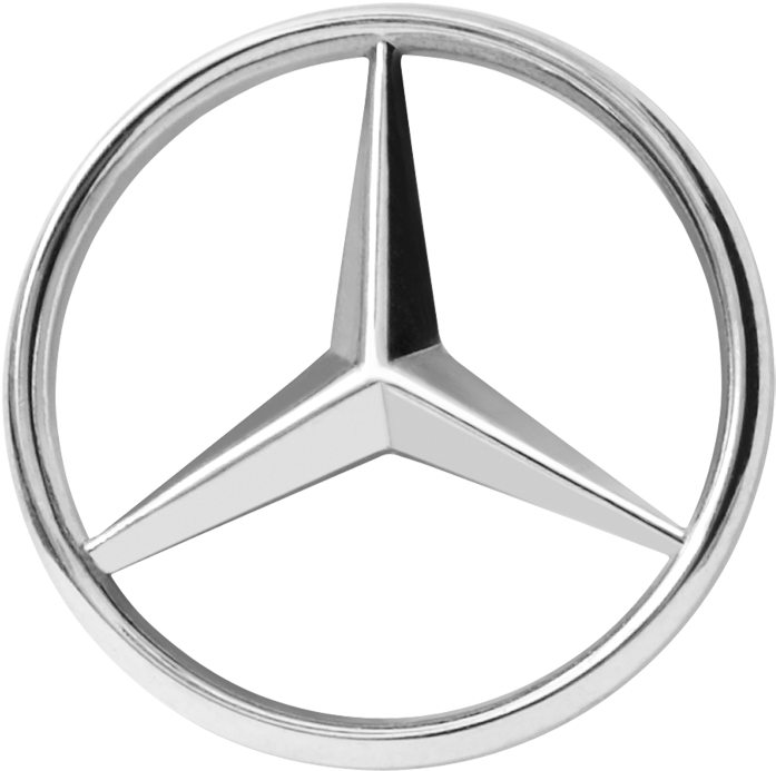 Mercedes Benz Logo Silver PNG image