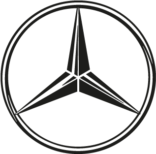 Mercedes Benz Logo Simple Outline PNG image