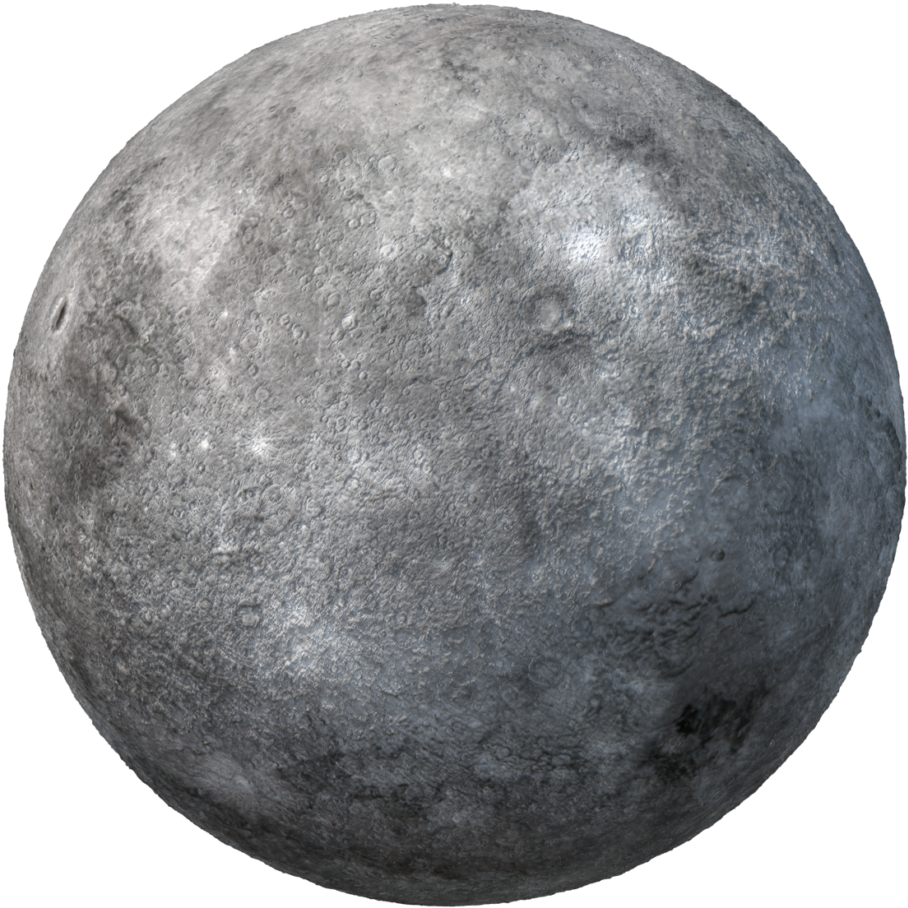 Mercury Planet Surface Texture PNG image