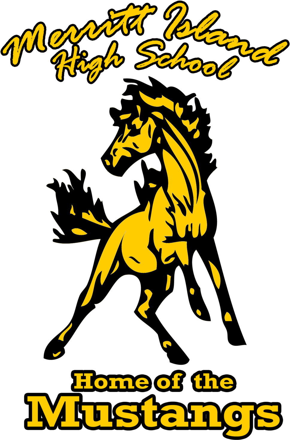 Merritt Island High School Mustangs Logo PNG image