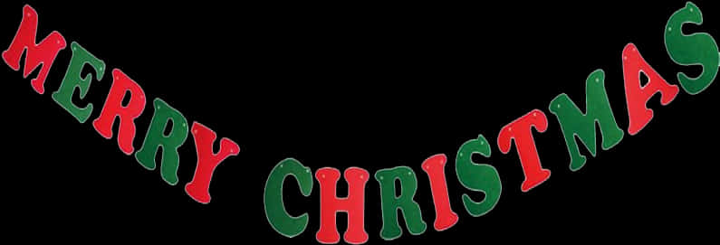 Merry Christmas Banner Decoration PNG image